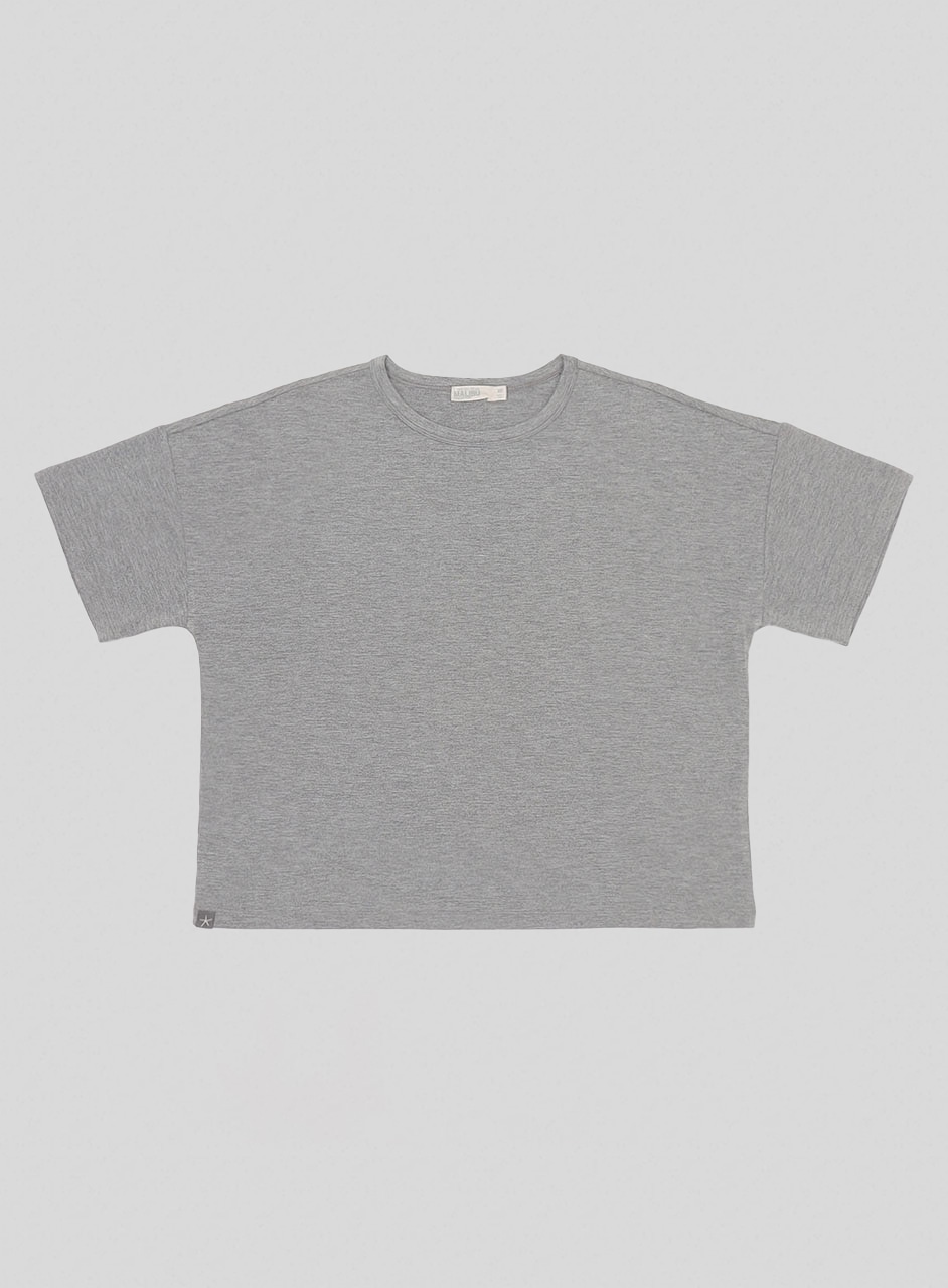 ショートスリーブ ボートネック ティーシャツ バンブージャージー