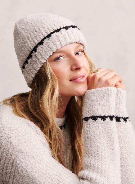 リブ ブランケットステッチ ビーニー コージーシック