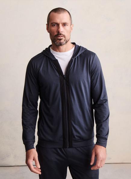 メンズ ジップアップ フーディー バターシック