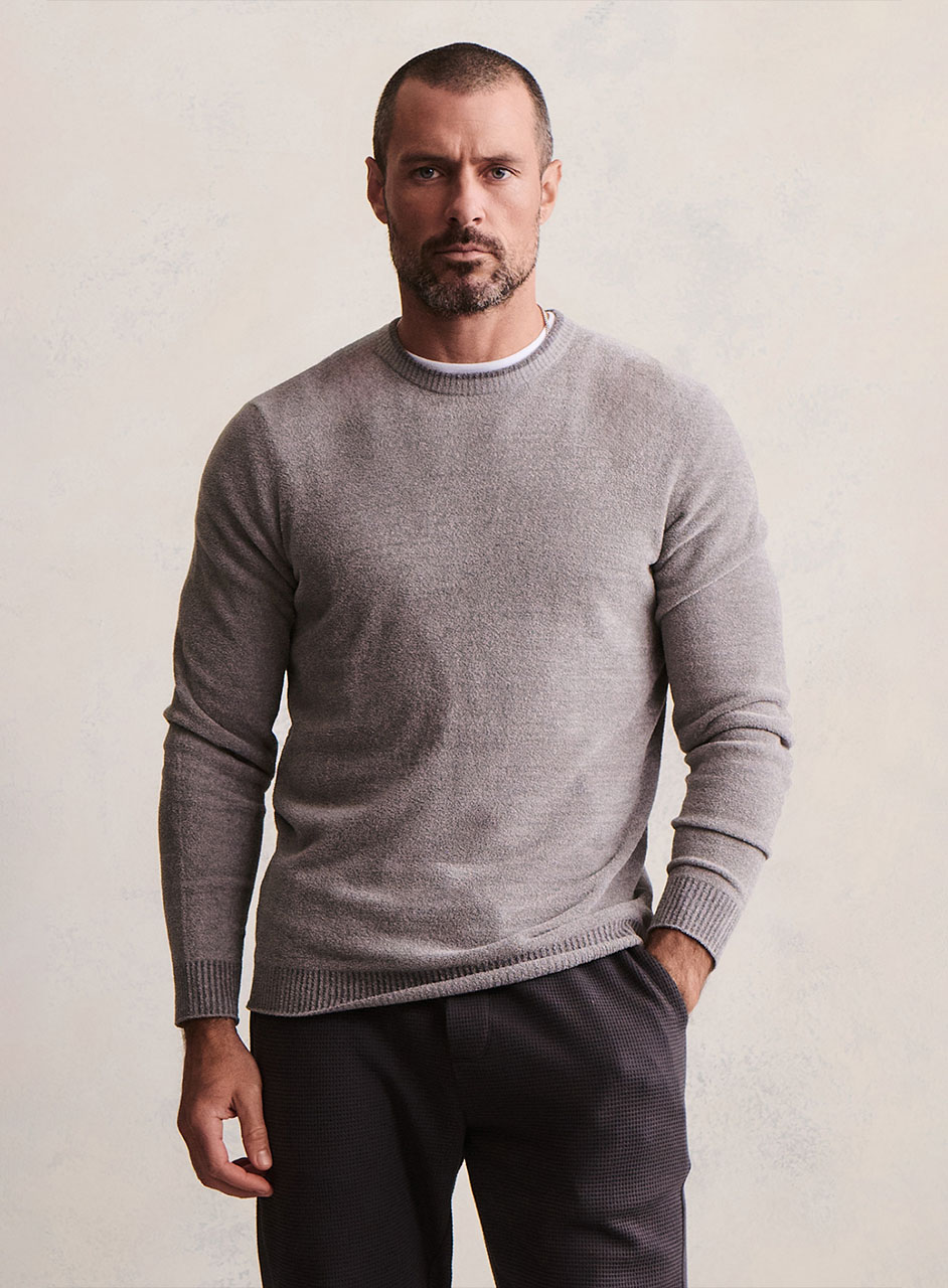 メンズ クルーネック プルオーバー コージーシックウルトラライト