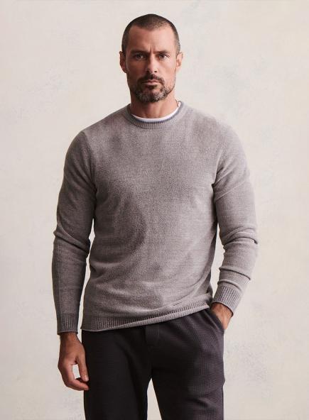 メンズ クルーネック プルオーバー コージーシックウルトラライト