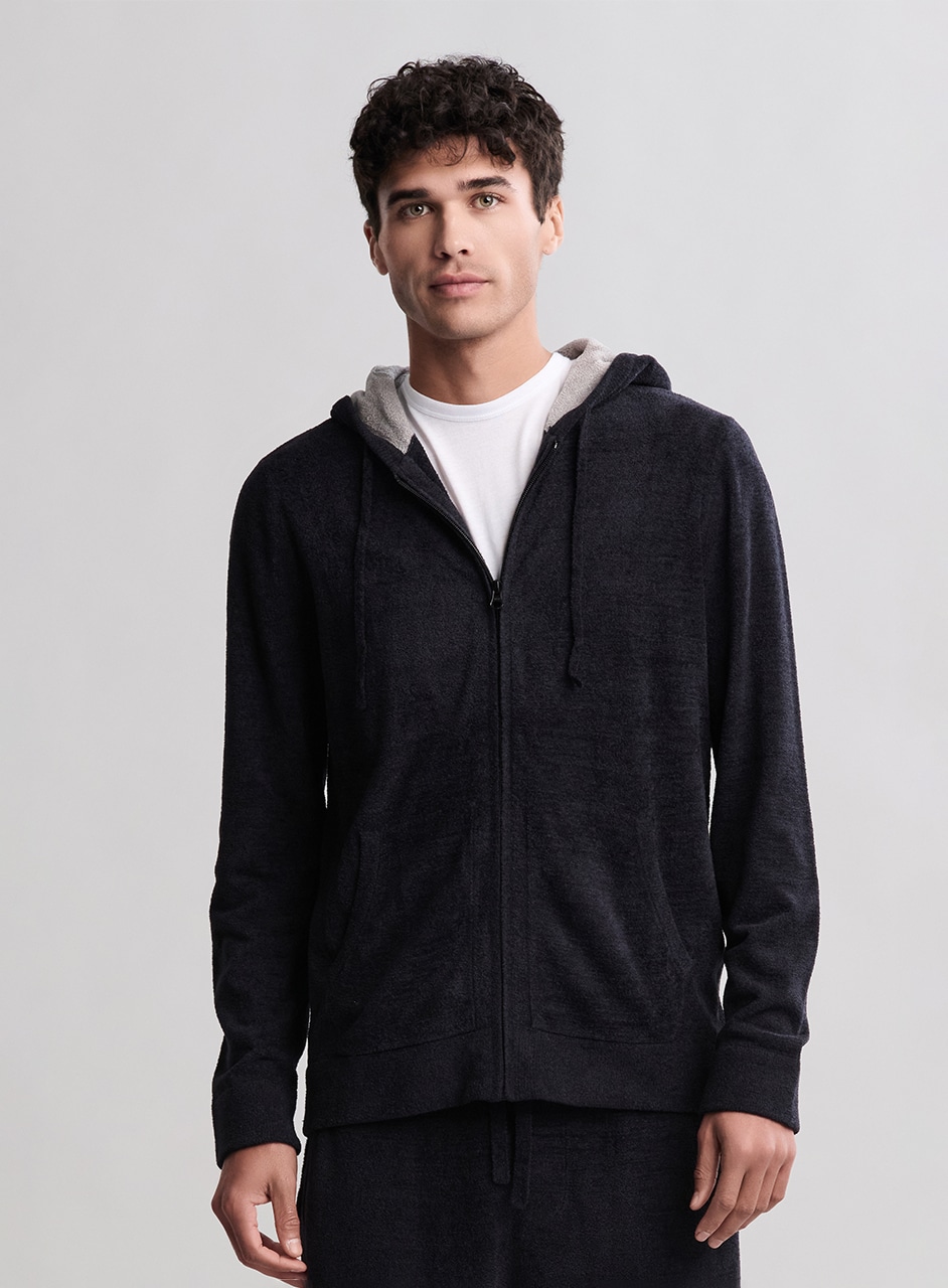 メンズ ジップアップフーディー コージーシックウルトラライト