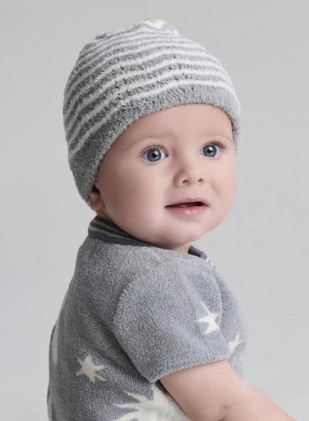 ベビー ウェービー ボーダー柄 ビーニー コージーシックライト