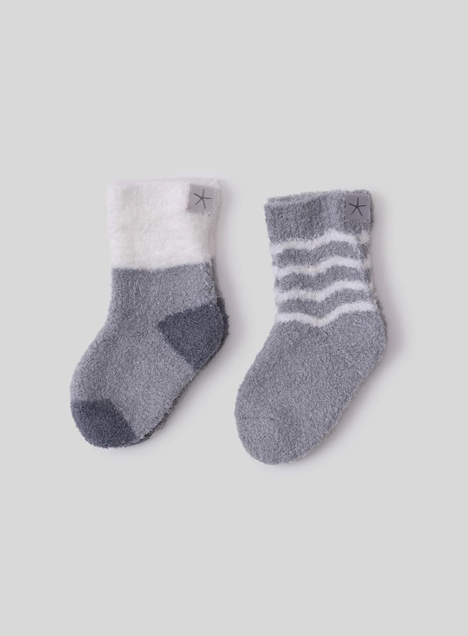 <セット>ベビー ソックス ボーダー柄 コージーシックライト