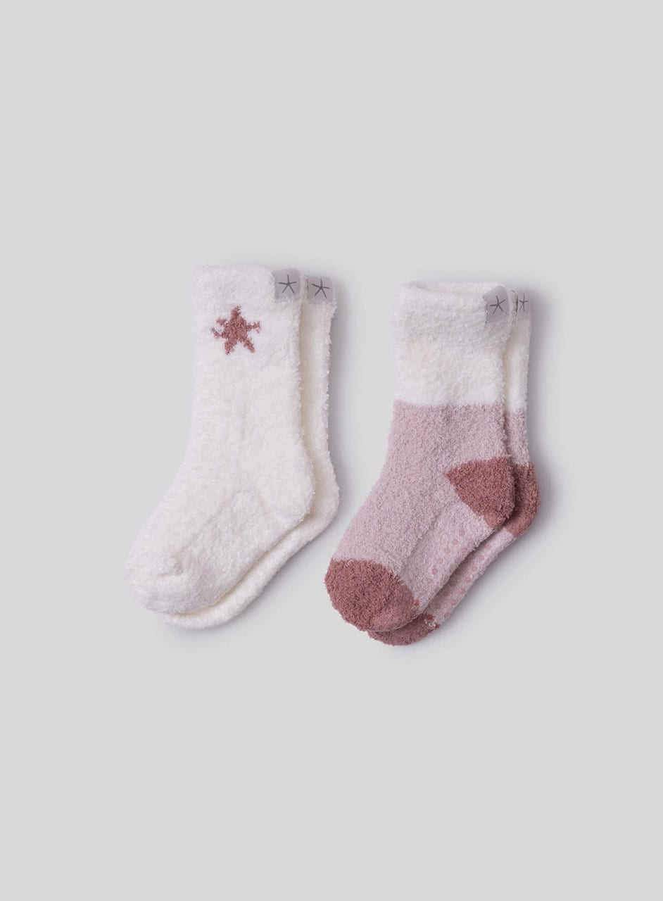 <セット>トドラー ソックス カラーブロック コージーシック