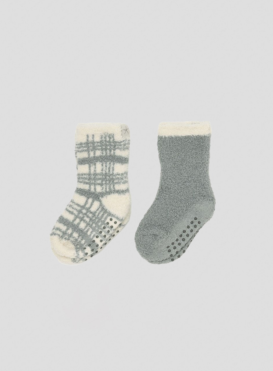 <セット>トドラー ソックス チェック柄 コージーシック