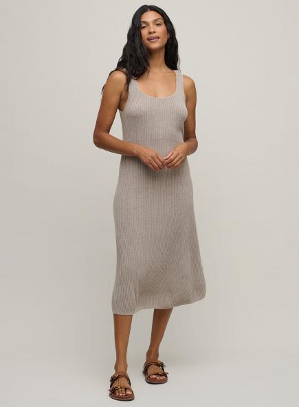 リブ ミディドレス コージーシックウルトラライト