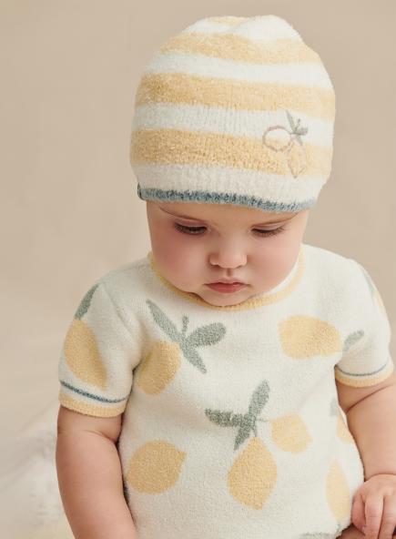 ベビー レモンストライプ ビーニー コージーシックライト