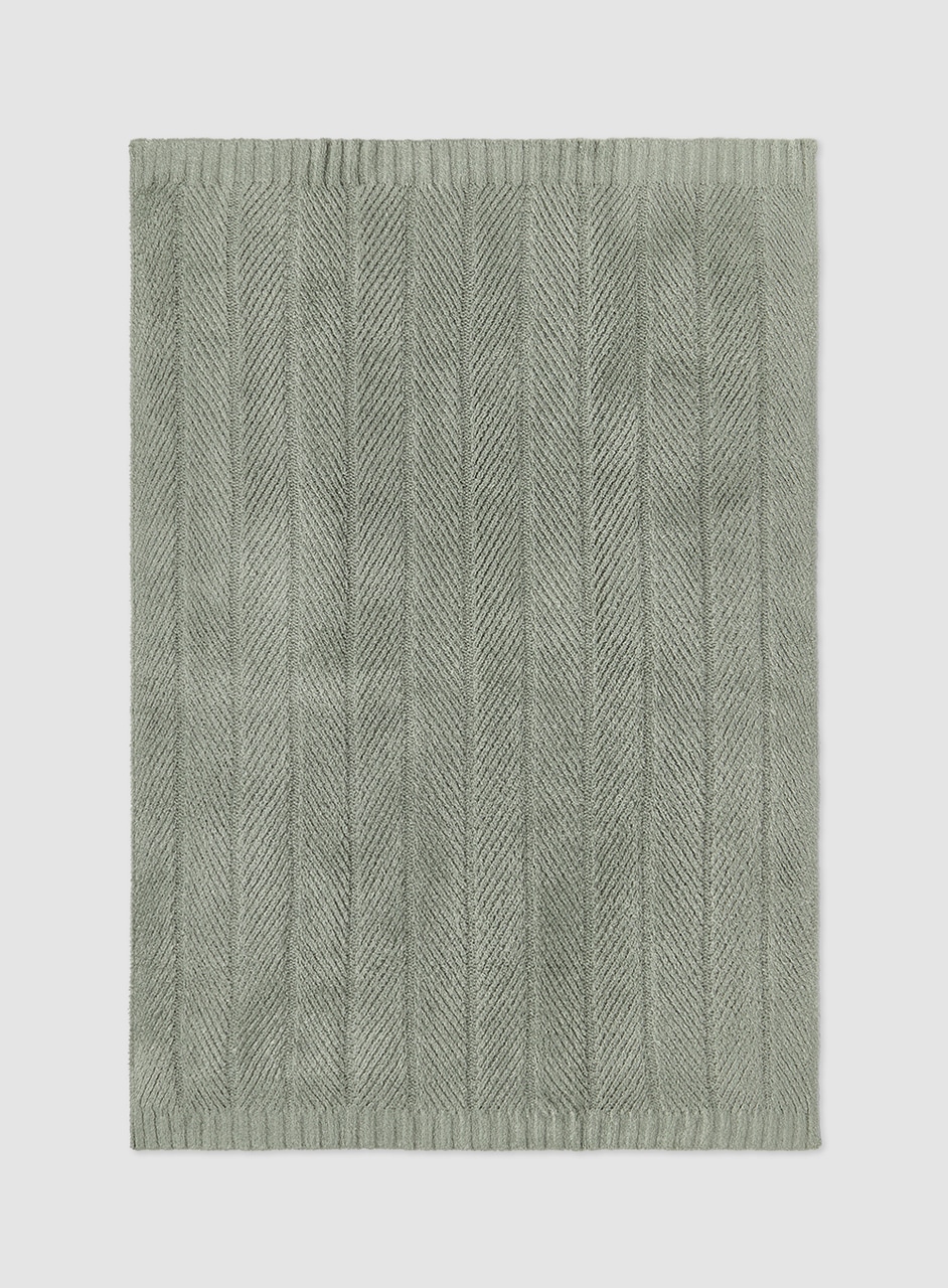 シャイン ヘリンボーン ブランケット コージーシック