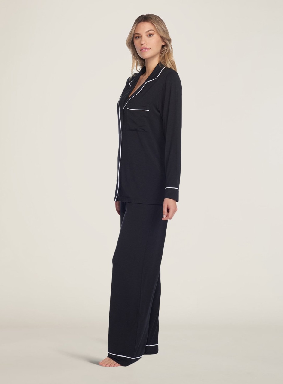 <セット>パイピングパジャマセット リュクスミルクジャージー