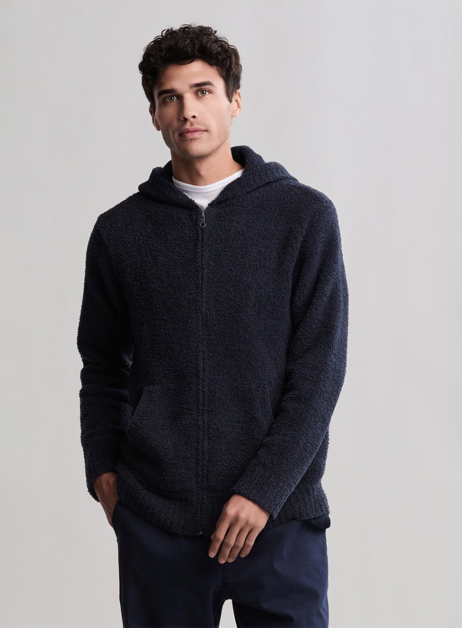メンズ ジップアップ フーディー コージーシック