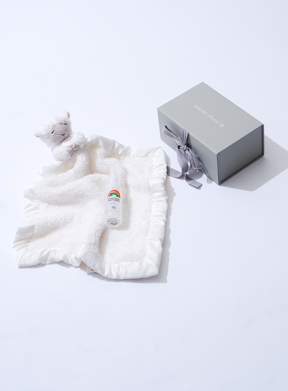 【ギフト】除菌ミストスプレー&ひつじ付きブランケットセット
