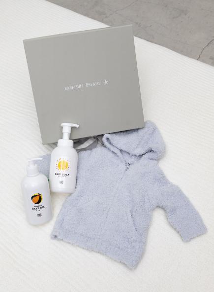 【GIFT】MammaBaby Baby Oil / Baby Soap & Hoodie 6-12month BLUE 【GIFT】MammaBaby Baby Oil / Baby Soap & Hoodie 6-12month BLUE