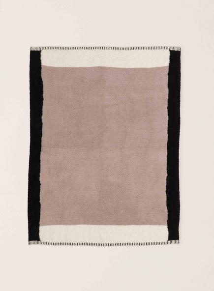 カラー ブロック スロー コージーシック